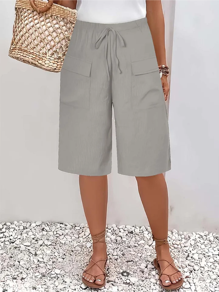 Lisanne - Pantalones Cortos Con Cintura Elástica