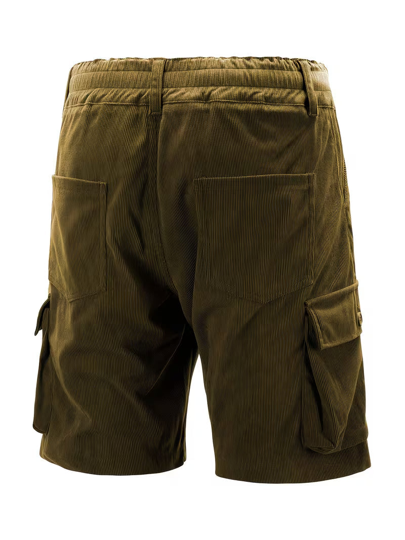 Jorit - Pantalones Cortos Carga De Pana Con Tejido 3D
