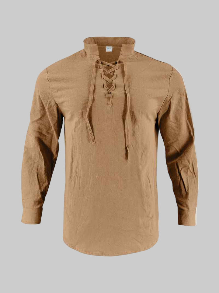 Darshana - Polo de Lino Color Mandarina