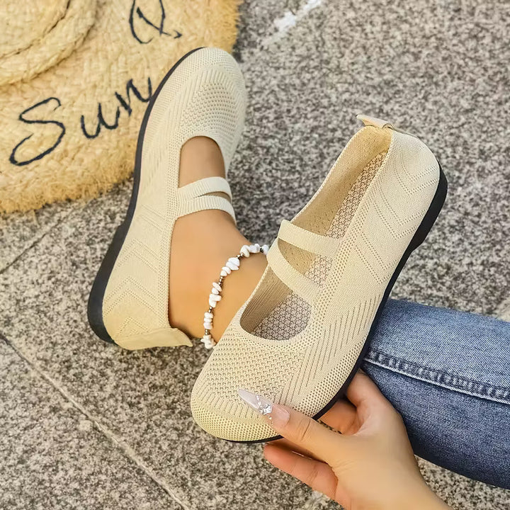Kethryn - Zapatos Sin Cordones de Punto Estilo Mary Jane