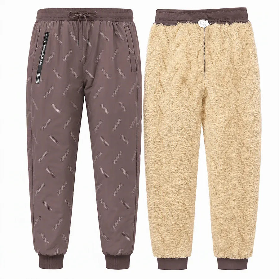 Kervina - Pantalones Deportivos De Corte Holgado Con Forro De Sherpa