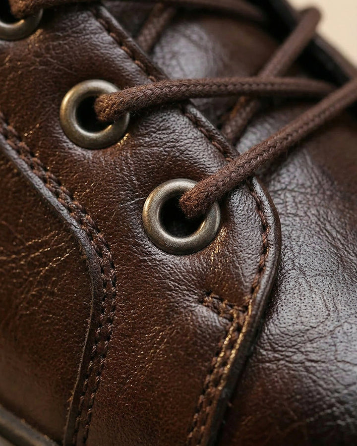 Kervens - Botas De Cuero Con Cordones