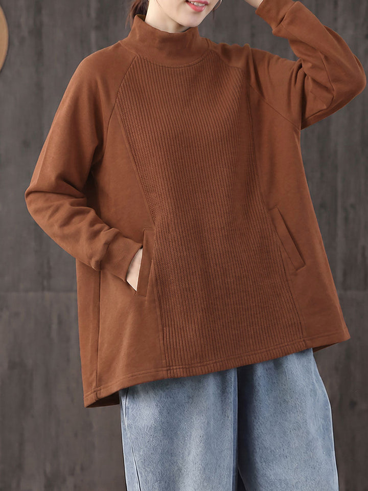 Safia - Blusa De Cuello Alto Oversize