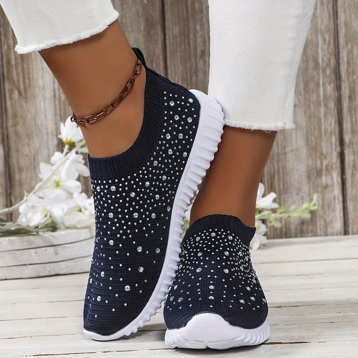 Elizaa - Zapatillas Cómodas Con Pedrería