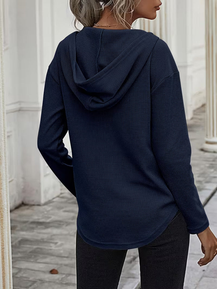 Heydi - Sudadera Con Capucha Manga Larga y Bajo Curvo