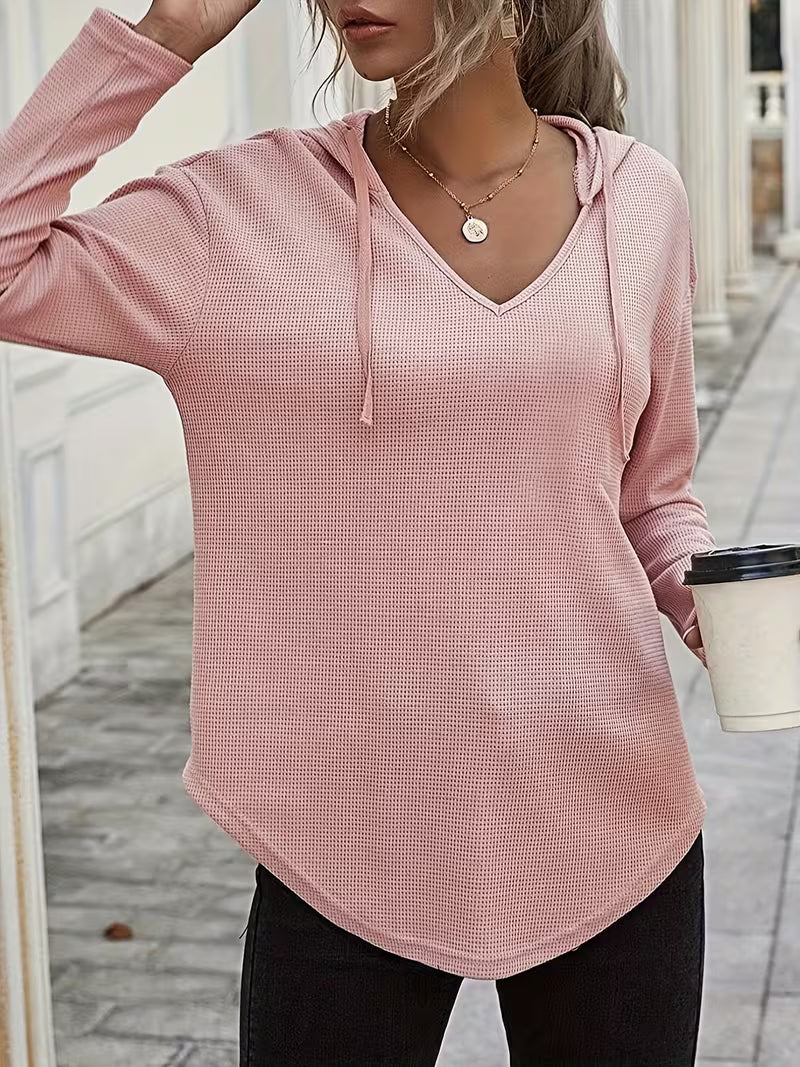 Heydi - Sudadera Con Capucha Manga Larga y Bajo Curvo