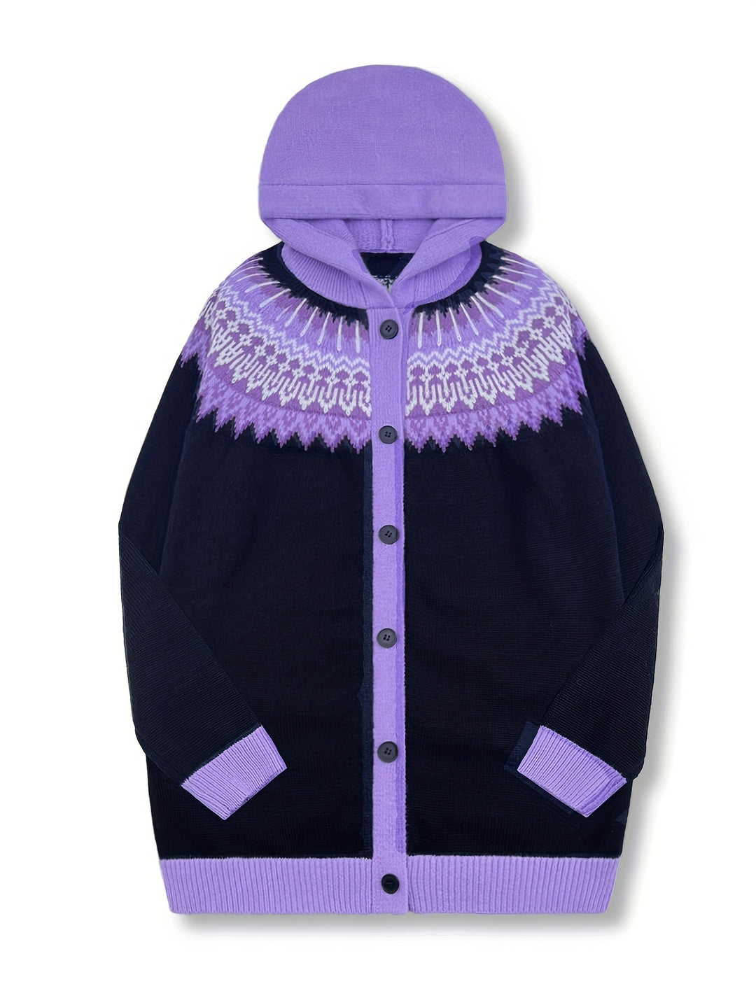 Gulnur - Elegante Jersey De Invierno De Manga Larga Con Capucha