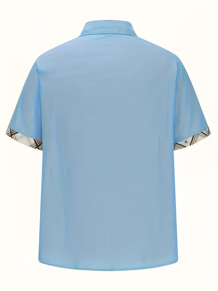 Kolby - Camisa a Cuadros De Patchwork Con Bolsillo