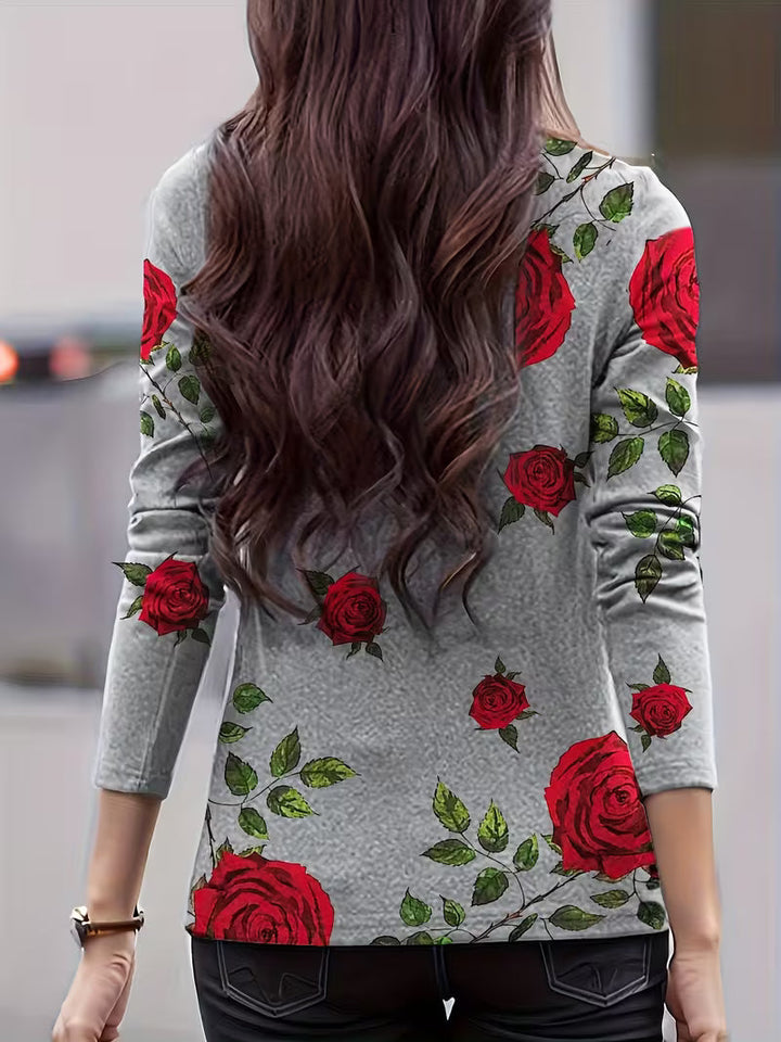 Zunni - Top De Cuello Alto Con Estampado Floral