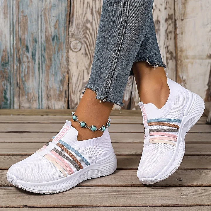Lioray - Zapatillas Deportivas De Rayas Informales