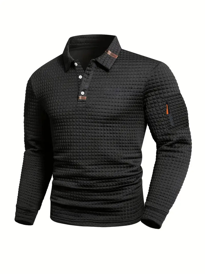Ephraim - Polo Con Textura y Bolsillo En La Manga
