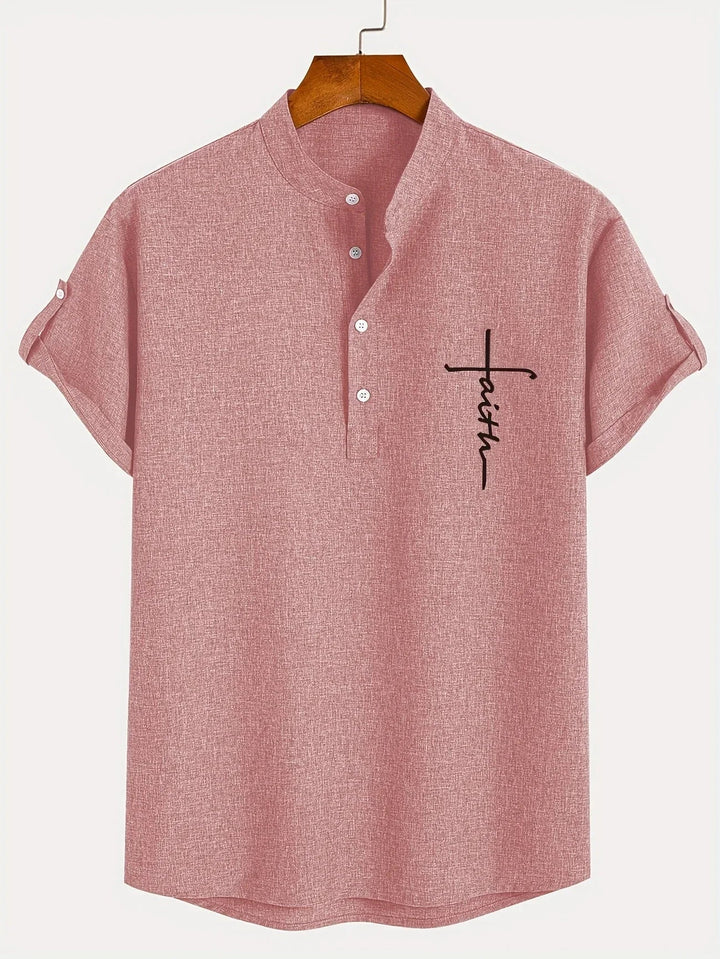 Samuelson -  Elegante Camisa De Manga Corta Con Cuello