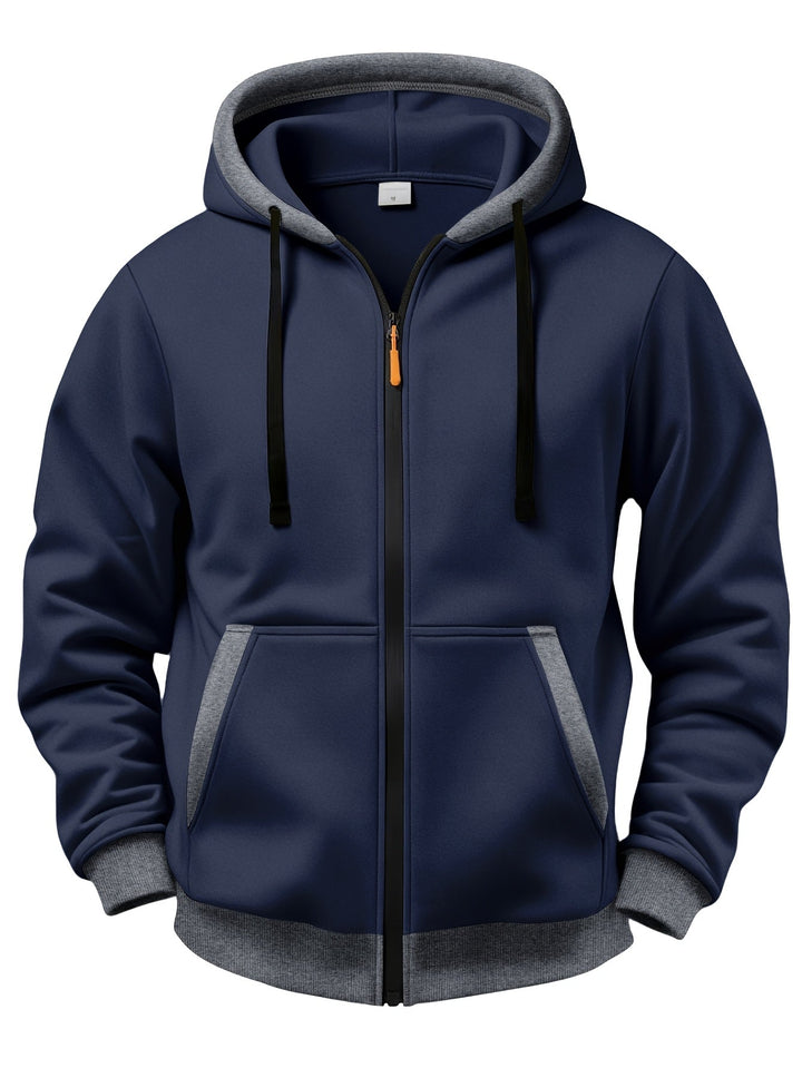 Mussoline - Sudadera Informal De Invierno De Manga Larga, Con Capucha Y Cremallera