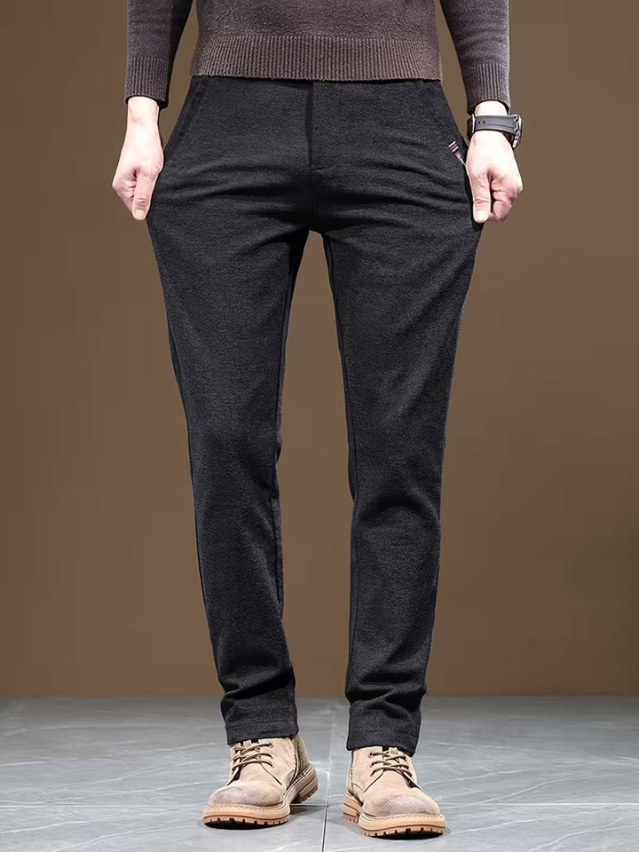 Talcott - Pantalones Informales de Corte Ajustado y Textura