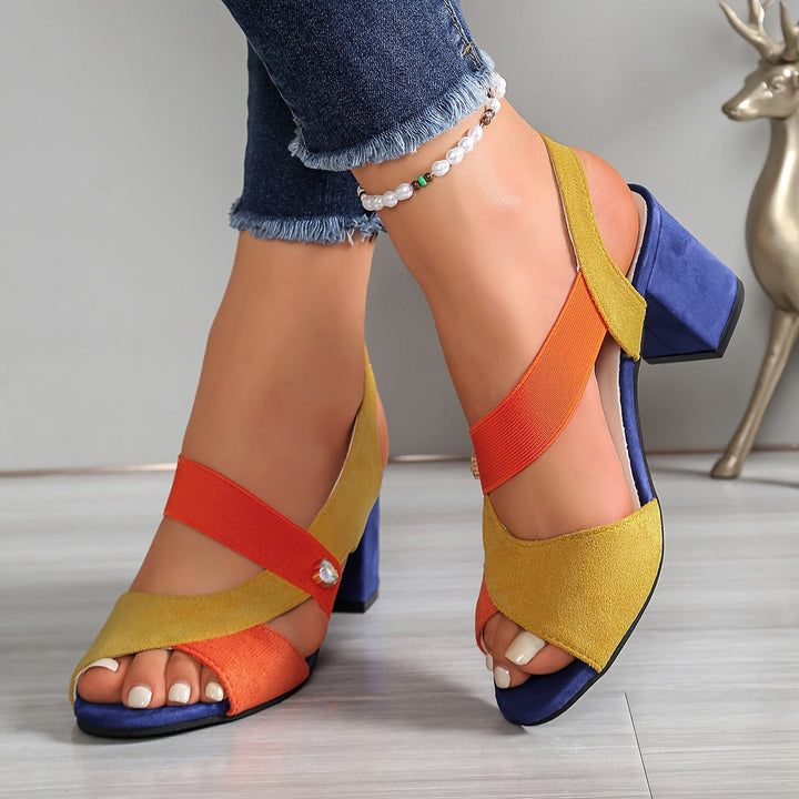 Josien - Sandalias Cómodas Con Tiras Elásticas