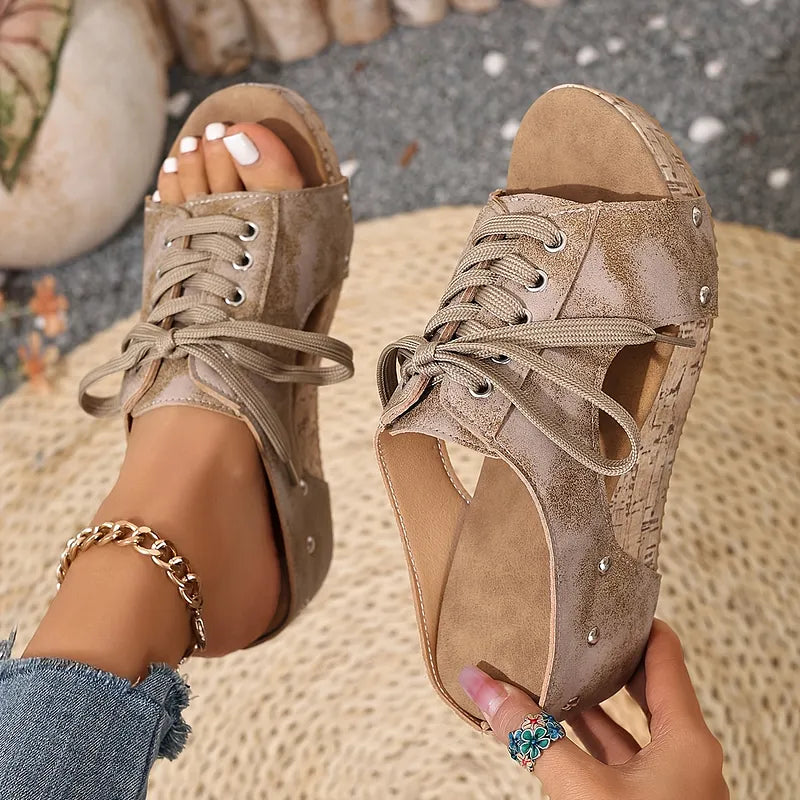 Nadiu - Cómodas Zapatillas de Cuña Para el Verano