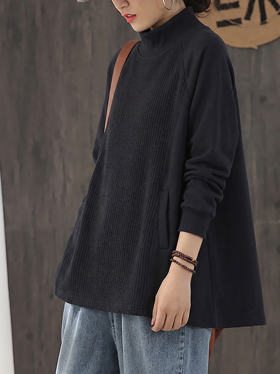 Safia - Blusa De Cuello Alto Oversize