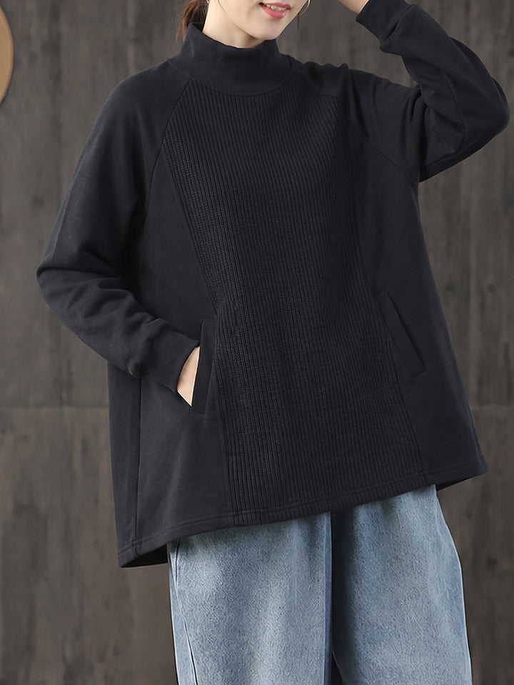 Safia - Blusa De Cuello Alto Oversize