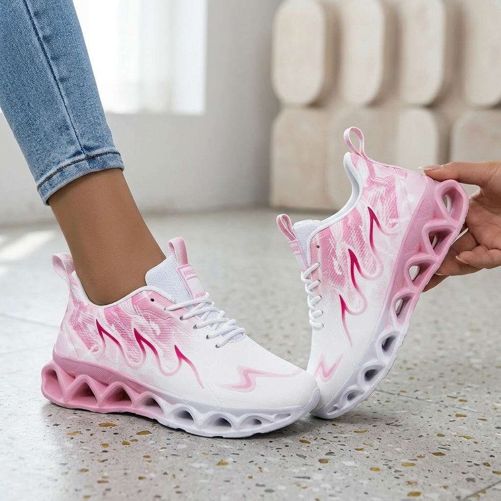Arelis - Zapatillas Deportivas De Malla Transpirable Con Suela Blanda