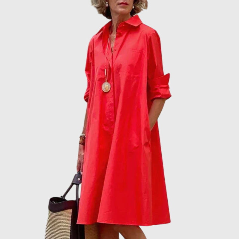 Oshadi - Elegante Minivestido Con Bolsillo