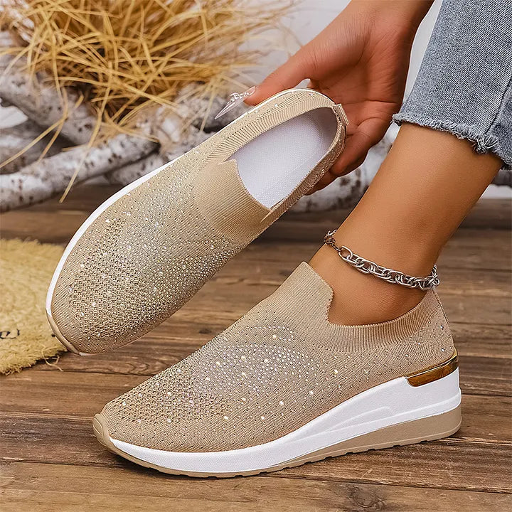 Josia - Zapatillas Sin Cordones Con Diseño De Mariposa Y Pedrería