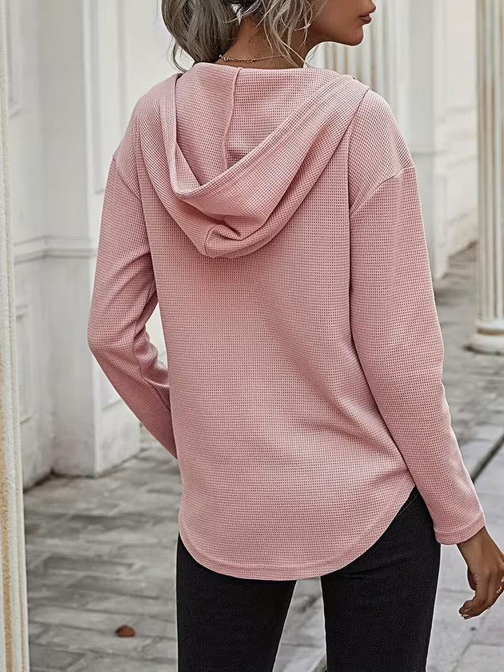 Heydi - Sudadera Con Capucha Manga Larga y Bajo Curvo