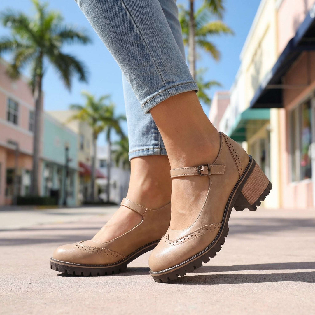 Bahar - Zapatos De Tacón Tipo Mary Jane Con Correa en T