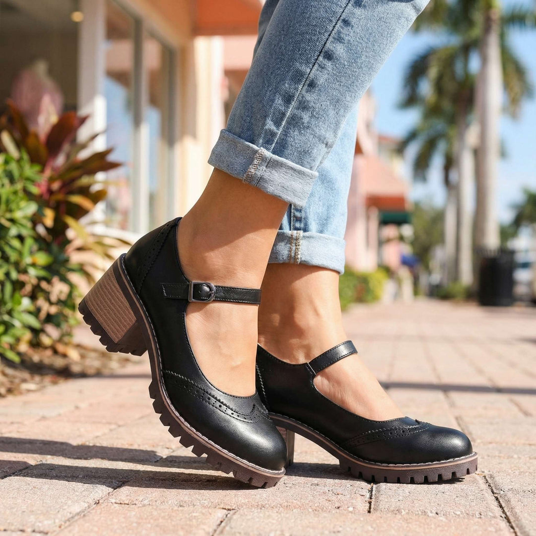 Bahar - Zapatos De Tacón Tipo Mary Jane Con Correa en T