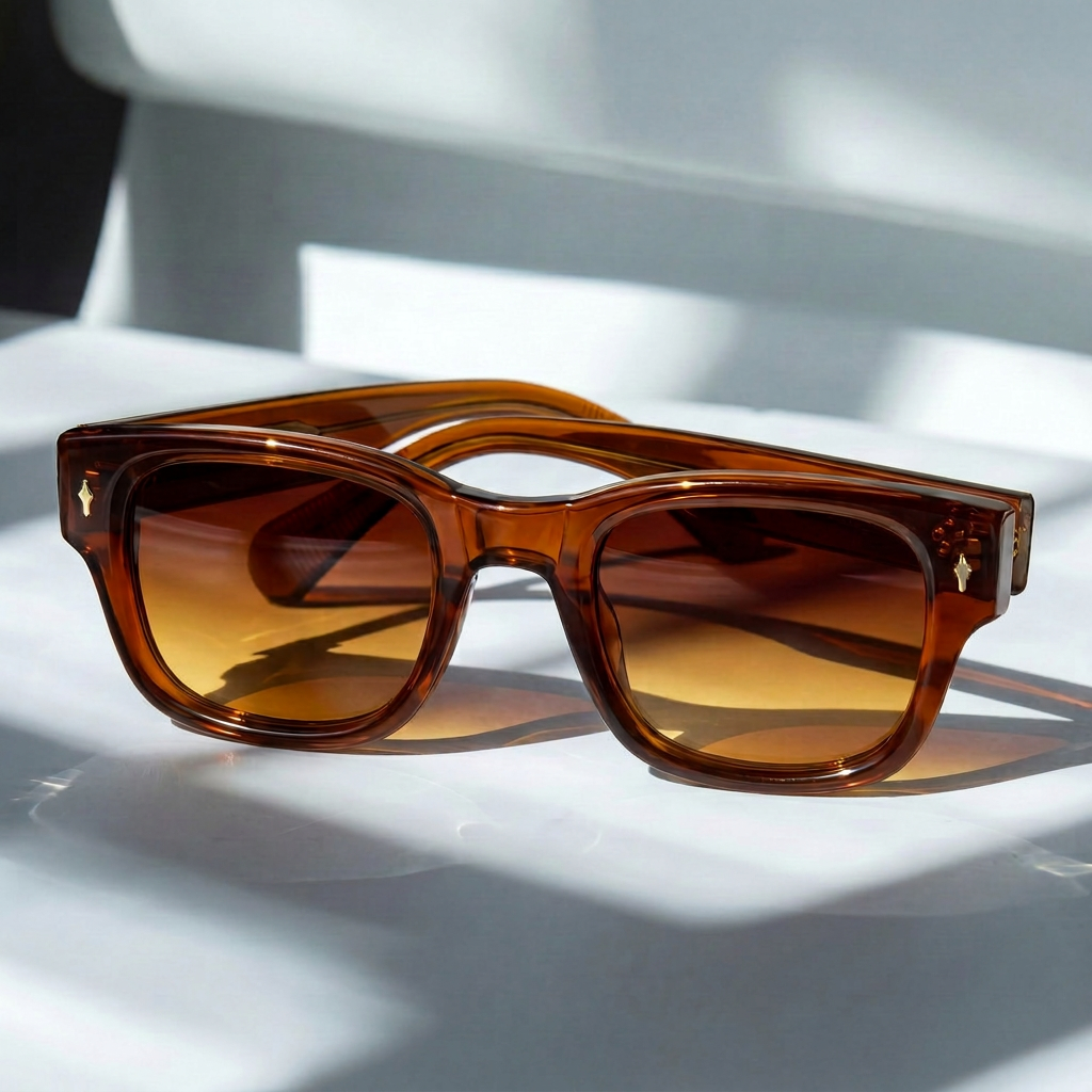 Milo - Gafas de sol con Montura Cuadrada y Cristales Tintados