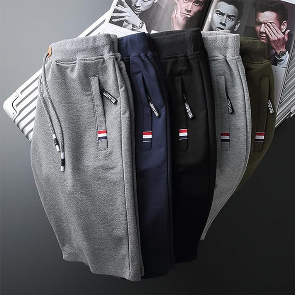 Hary - Pantalones Cortos de Algodón Con Bolsillos Con Cremallera
