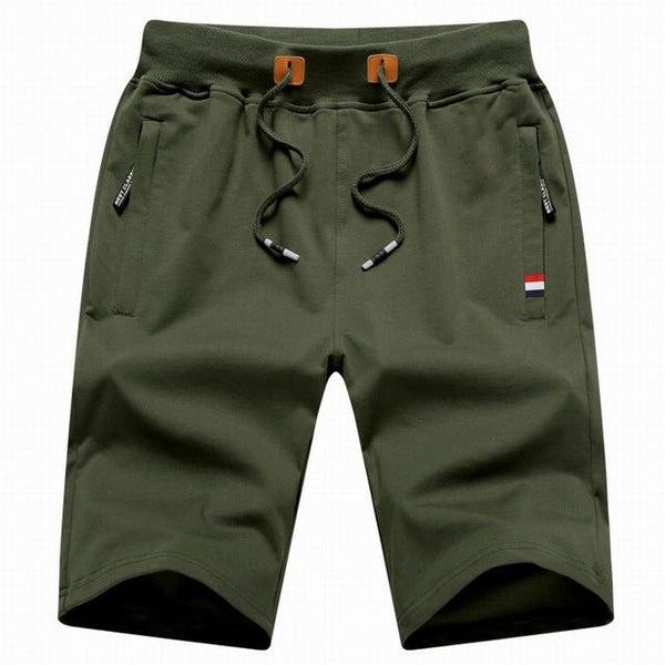 Hary - Pantalones Cortos de Algodón Con Bolsillos Con Cremallera