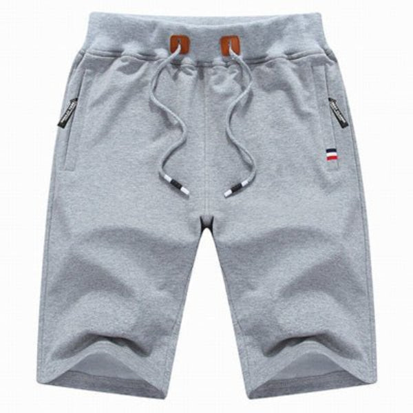 Hary - Pantalones Cortos de Algodón Con Bolsillos Con Cremallera