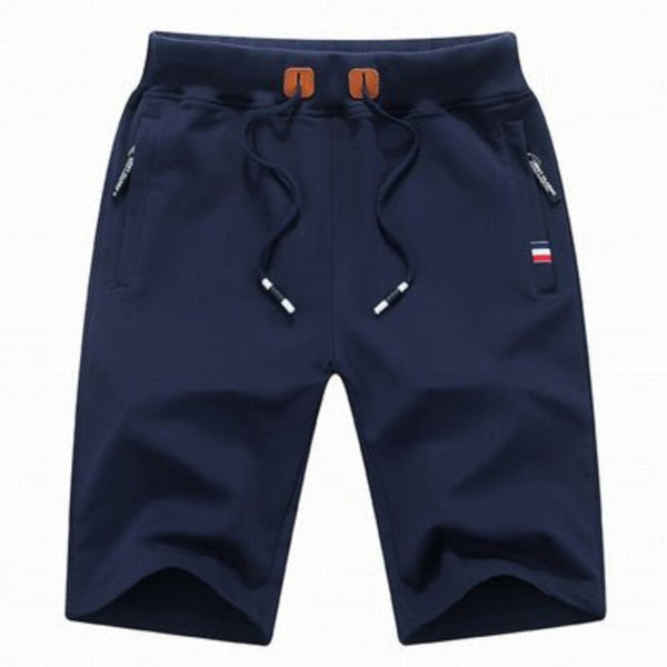 Hary - Pantalones Cortos de Algodón Con Bolsillos Con Cremallera