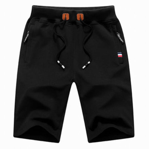 Hary - Pantalones Cortos de Algodón Con Bolsillos Con Cremallera