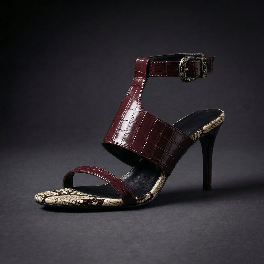 Lelani - Elegante Zapato De Tacón Con Correa Al Tobillo