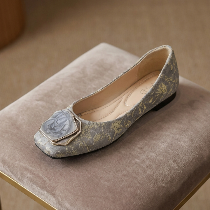 Roslin - Zapatos Planos Con Hebilla Y Textura
