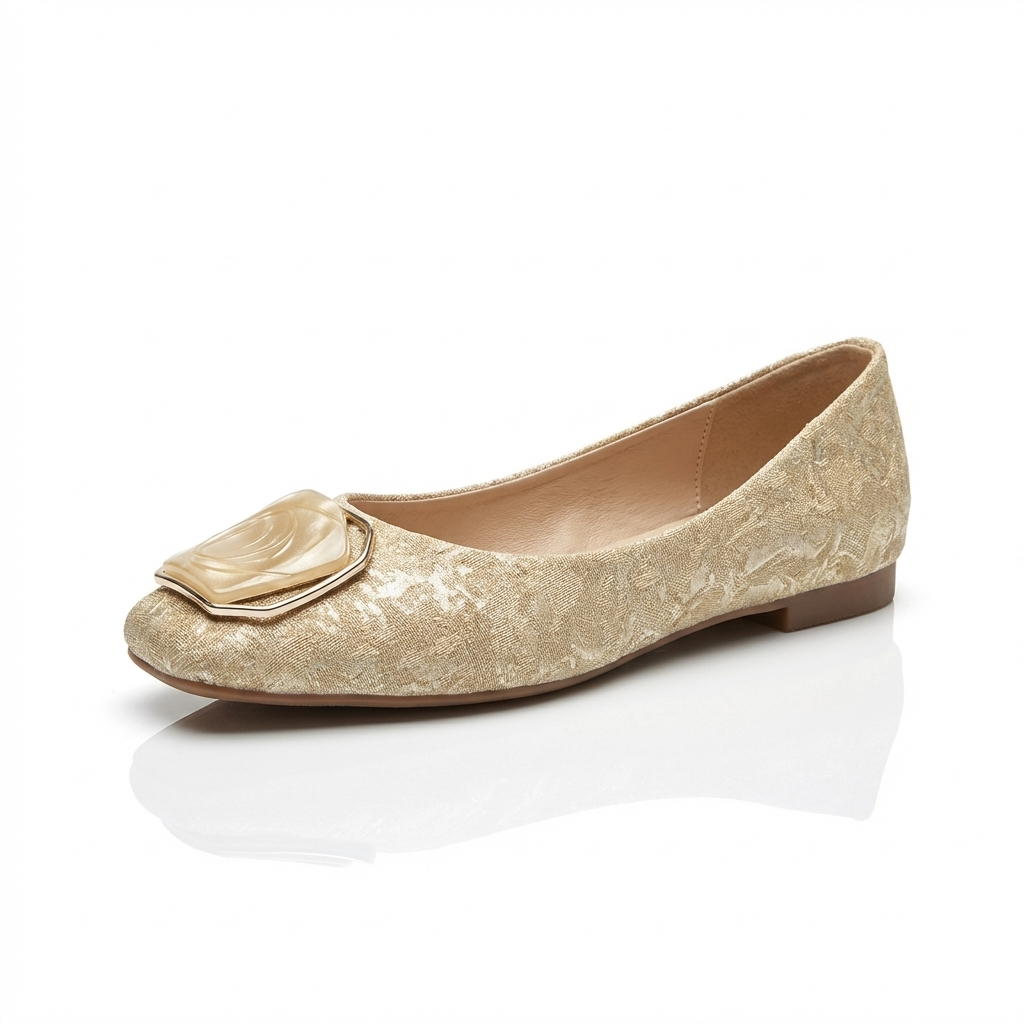 Roslin - Zapatos Planos Con Hebilla Y Textura