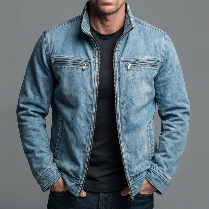 Narick - Chaqueta Vaquera Holgada Con Cremallera