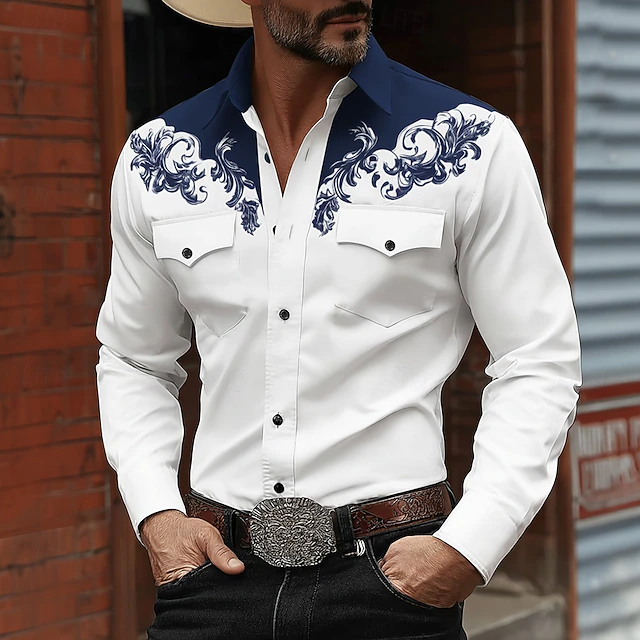 Leif - Camisa Clásica De Estilo Western