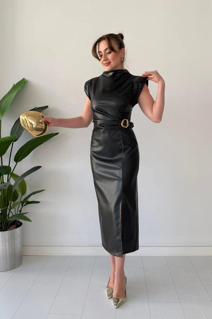 Claudine - Vestido Elegante Con Cinturón