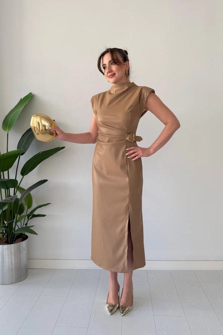 Claudine - Vestido Elegante Con Cinturón
