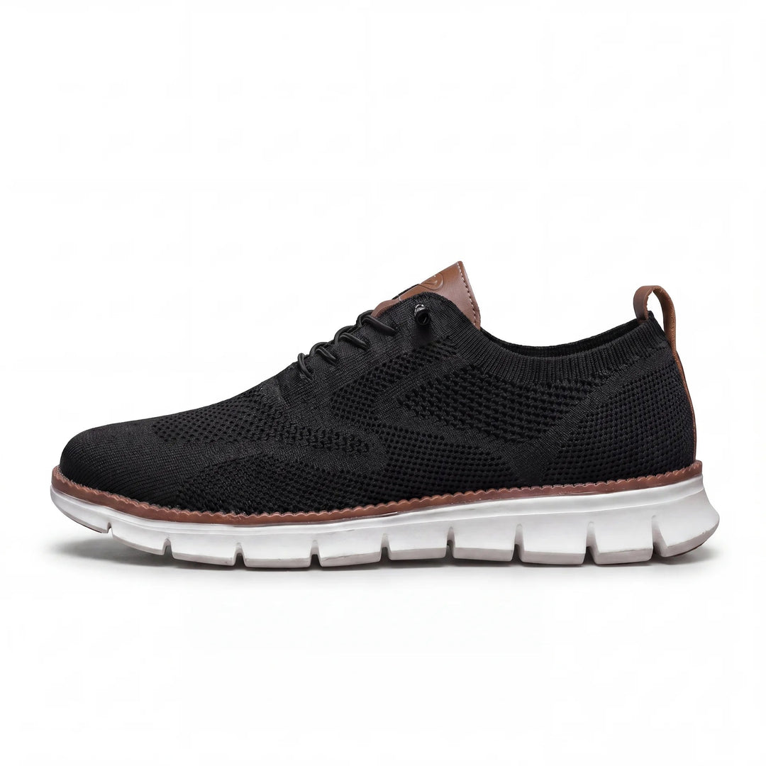 Muhittin - Zapatillas Con Parte Superior de Punto y Cierre con Cordones
