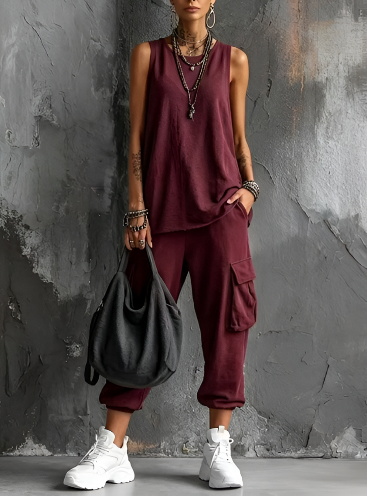 Ashlea - Sin Mangas Carga Lounge Set