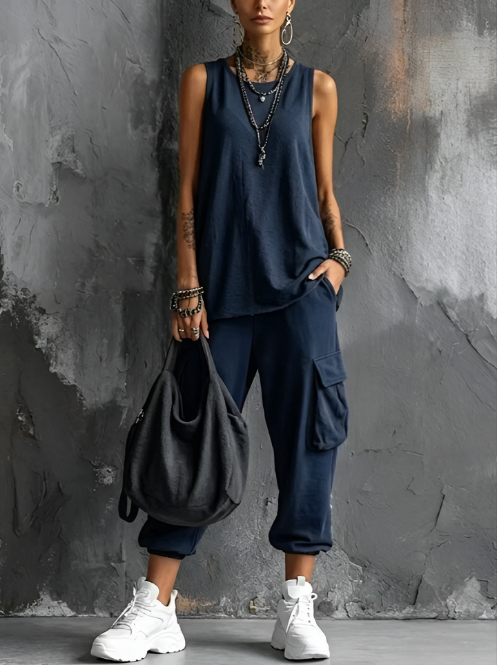 Ashlea - Sin Mangas Carga Lounge Set