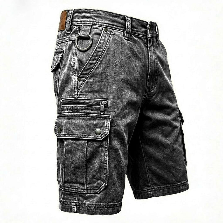 Pezeshkian - Pantalones Cortos Carga de Vaquero Con Estilo