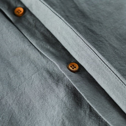 Hrvoje - Elegante Camisa Con Cuello Mao