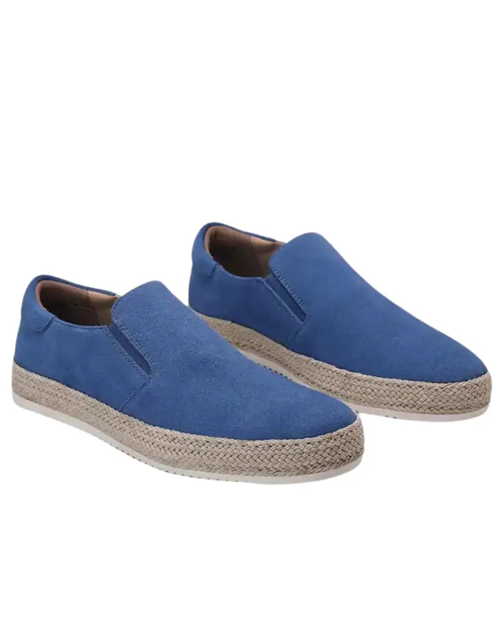 Hanya - Zapatos Sin Cordones de Ante Con Suela de Alpargata