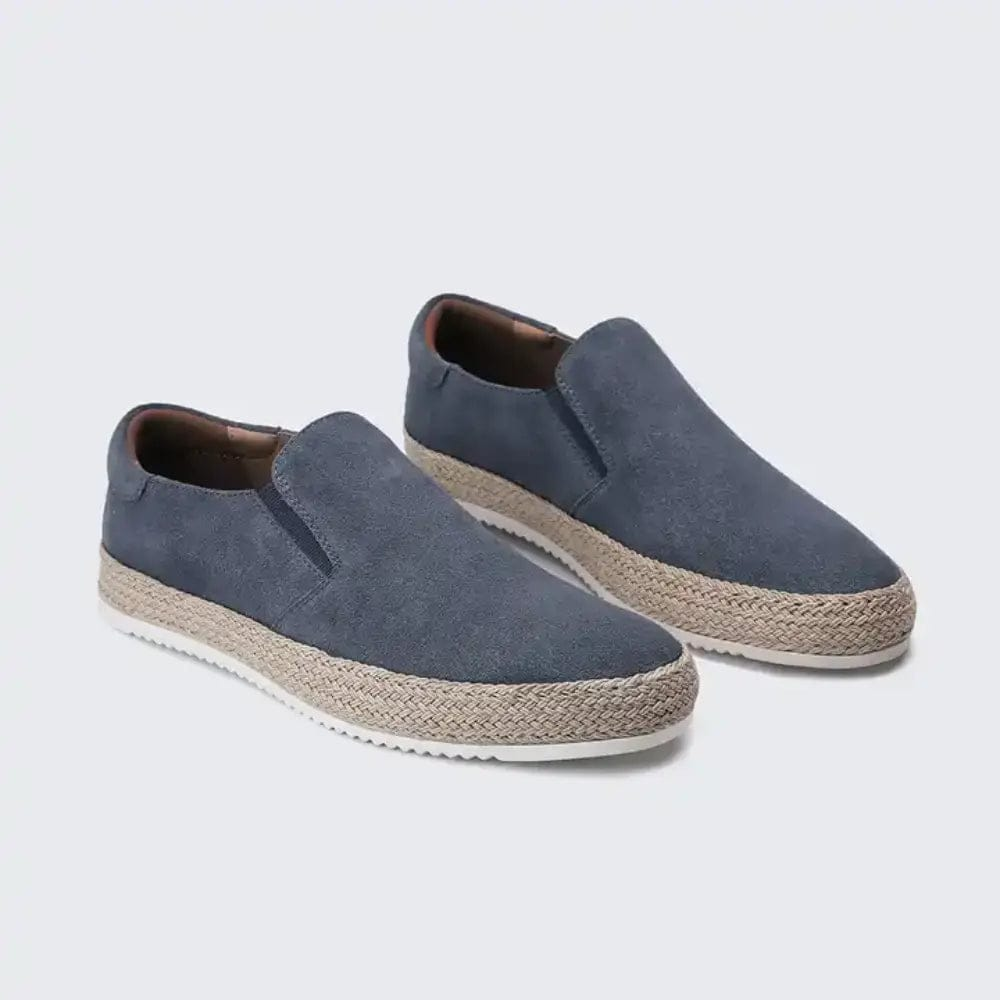Hanya - Zapatos Sin Cordones de Ante Con Suela de Alpargata