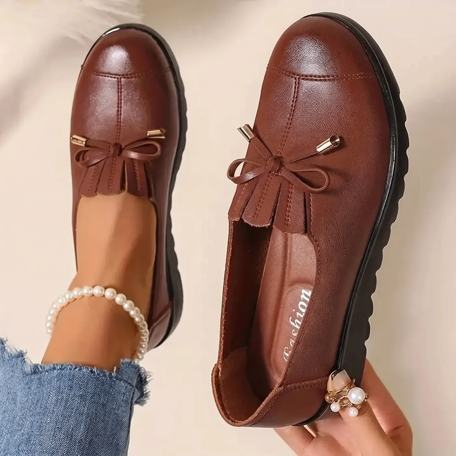 Chelina - Mocasines Con Suela De Cuña Gruesa