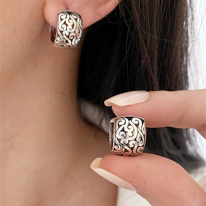 Mayani - Pendientes de Plata de ley con Reliquia